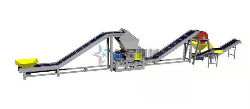 廢鋁粉碎機生產線工藝流程 廢鋁粉碎機生產線工藝流程